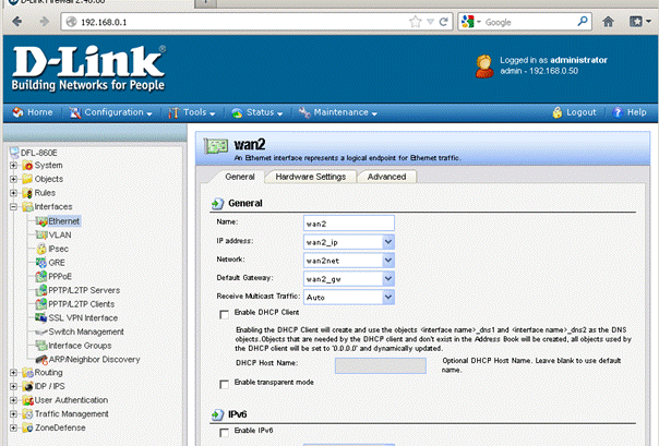 d-link dfl настройка сети