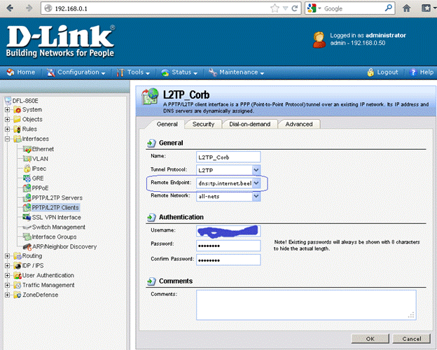 d-link dfl настройка dns